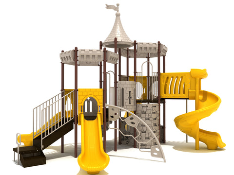 Conway Castle Commercial Steel Play System - INSTALLED