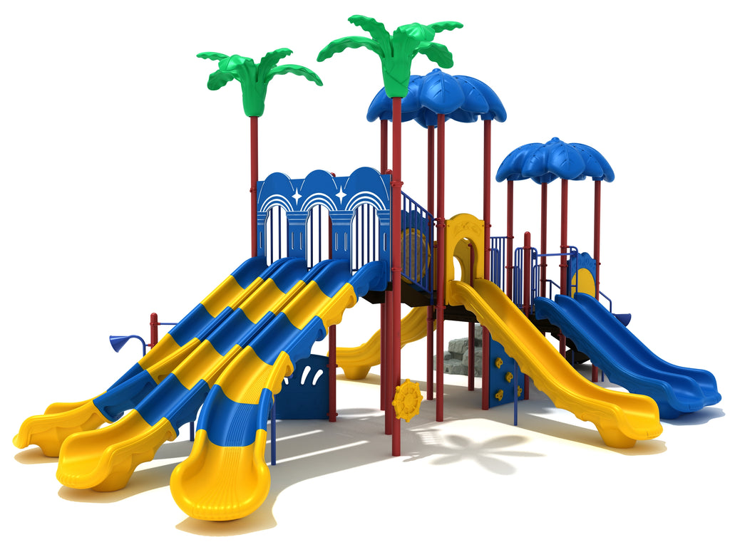 Coral Beach Commercial Steel Play System - INSTALLED